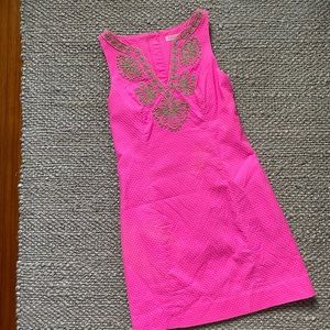 Lilly Pulitzer Hot Pink Shift Dress | Size 0